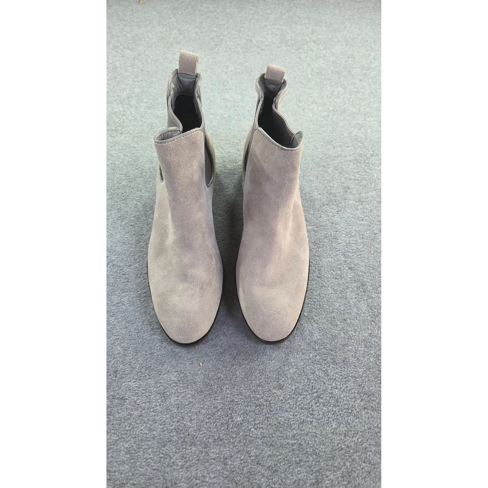 Cole Haan Women Chelsea Ankle Boots 8B Grey Suede Minimalist W05290